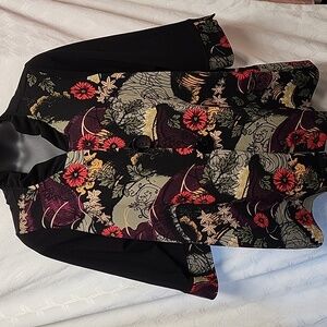 Ali Miles Plus Size Jacket with fun Large Buttons